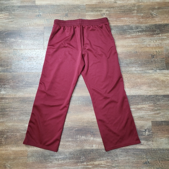 VINTAGE U.S. POLO ASSN GARNETT W/ WHITE STRIPE SIDE SNAP STRETCH PANTS SIZE XL - Picture 6 of 8